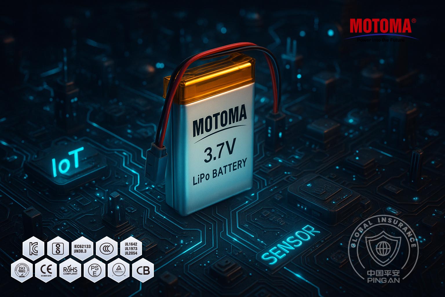 3.7V LiPo Battery iot