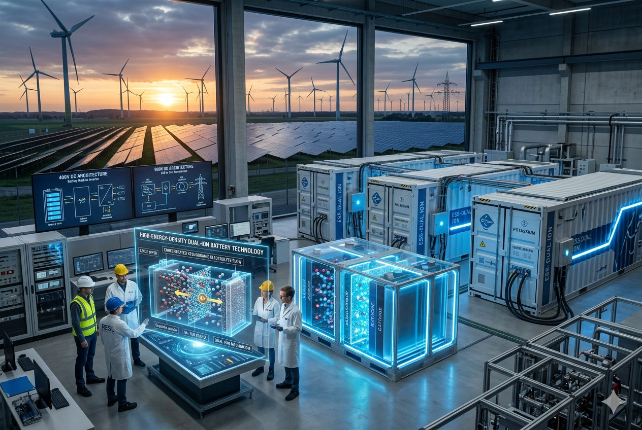 Dual-ion battery for energy storage