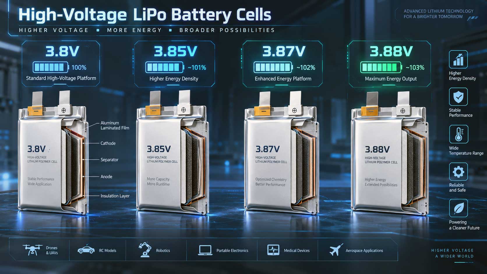 High Voltage LiPo Battery
