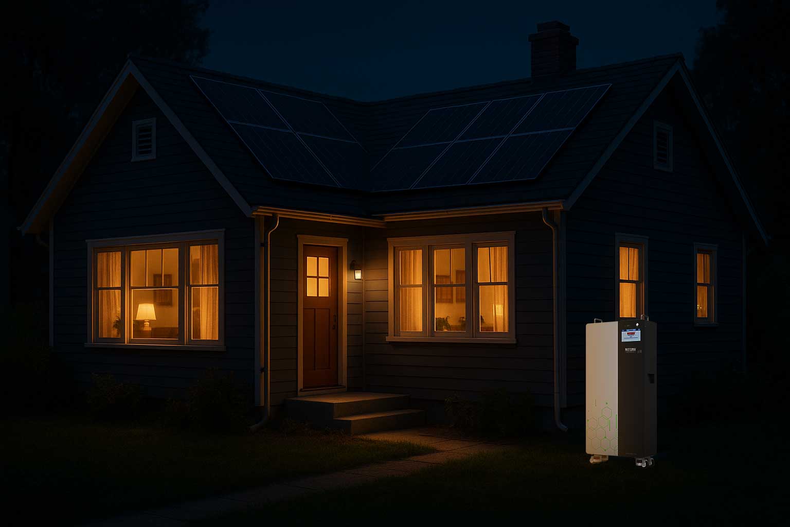 Solar Powered family house