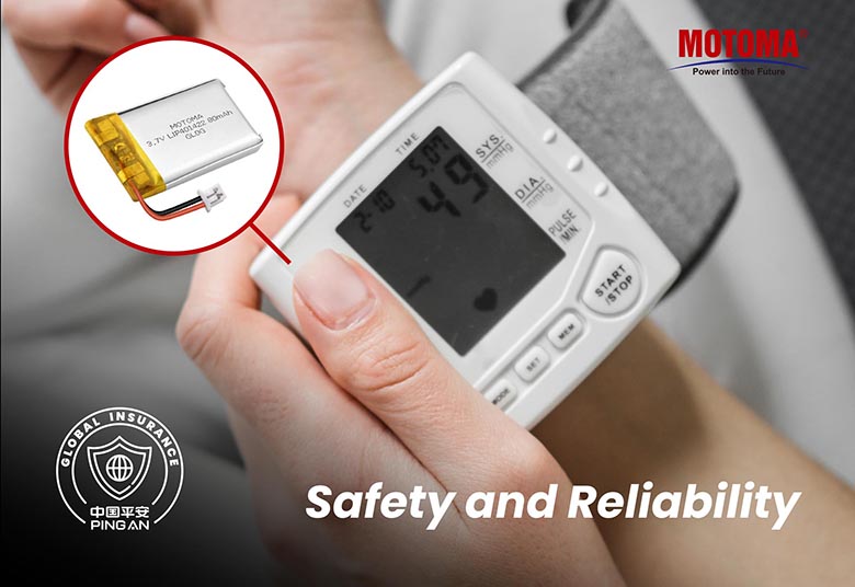 digital blood pressure monitoring lithium battery