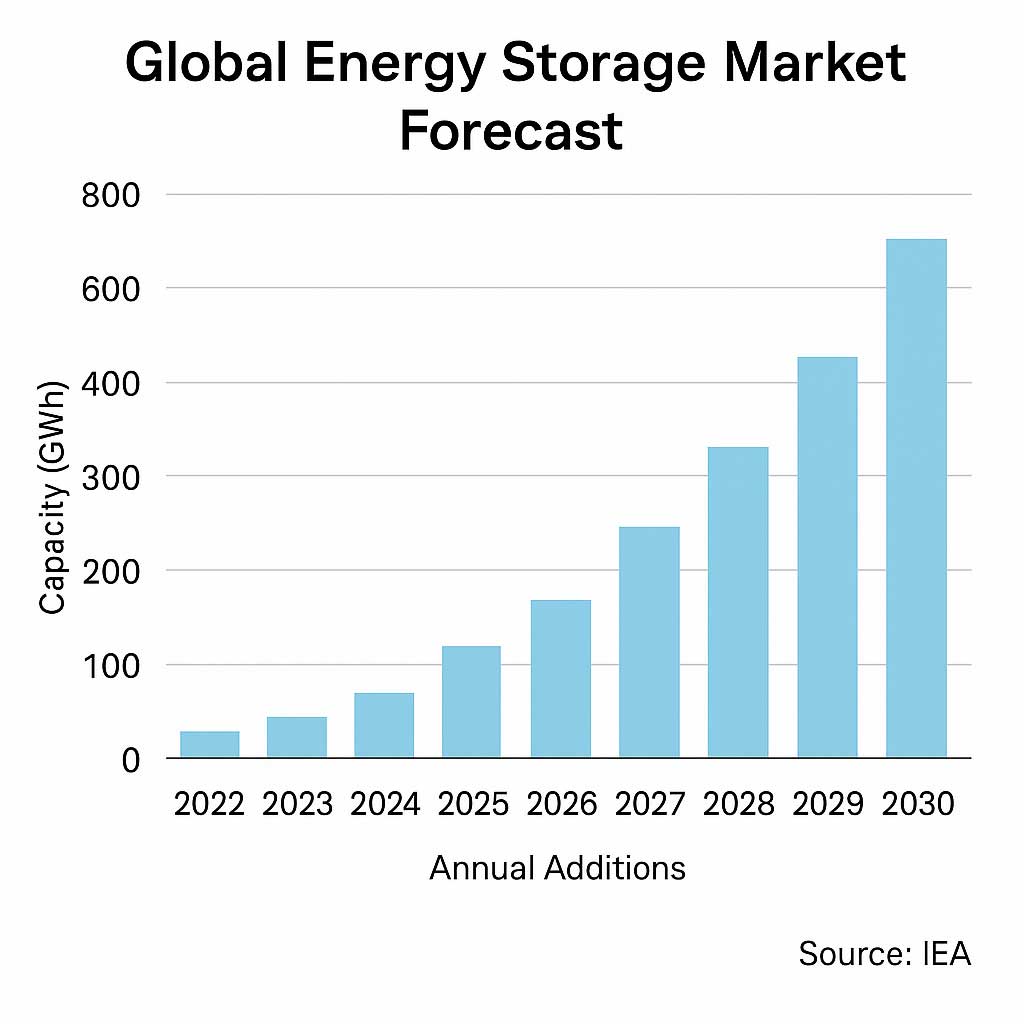 global solar energy storage market forecast