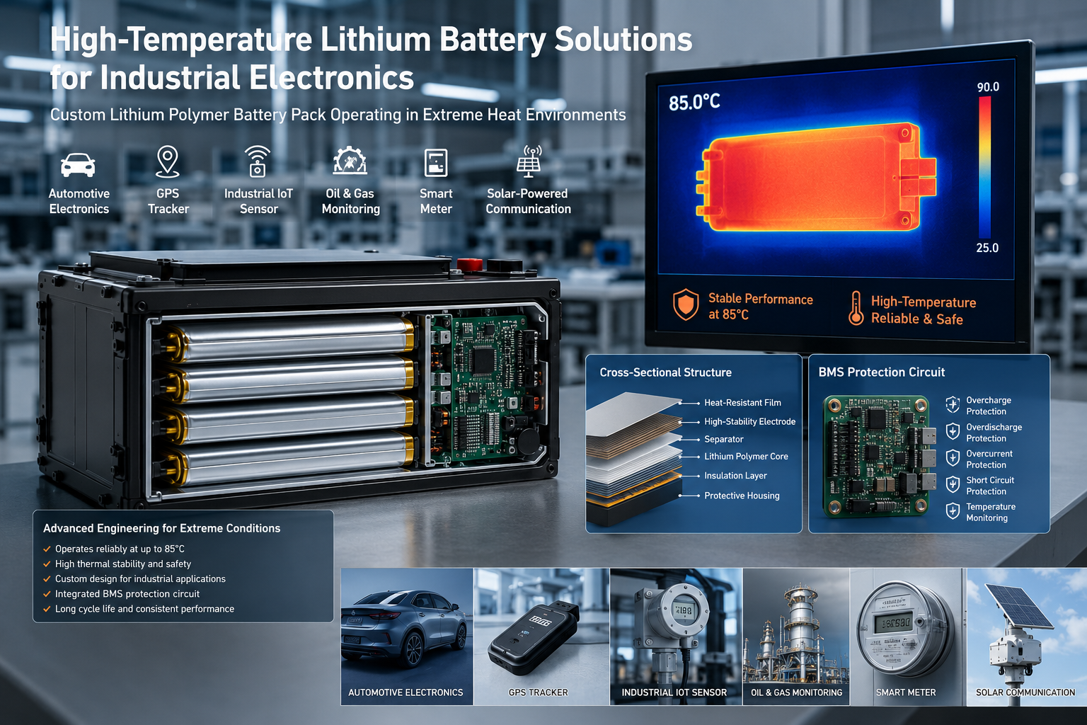 High Temperature Battery Solutions