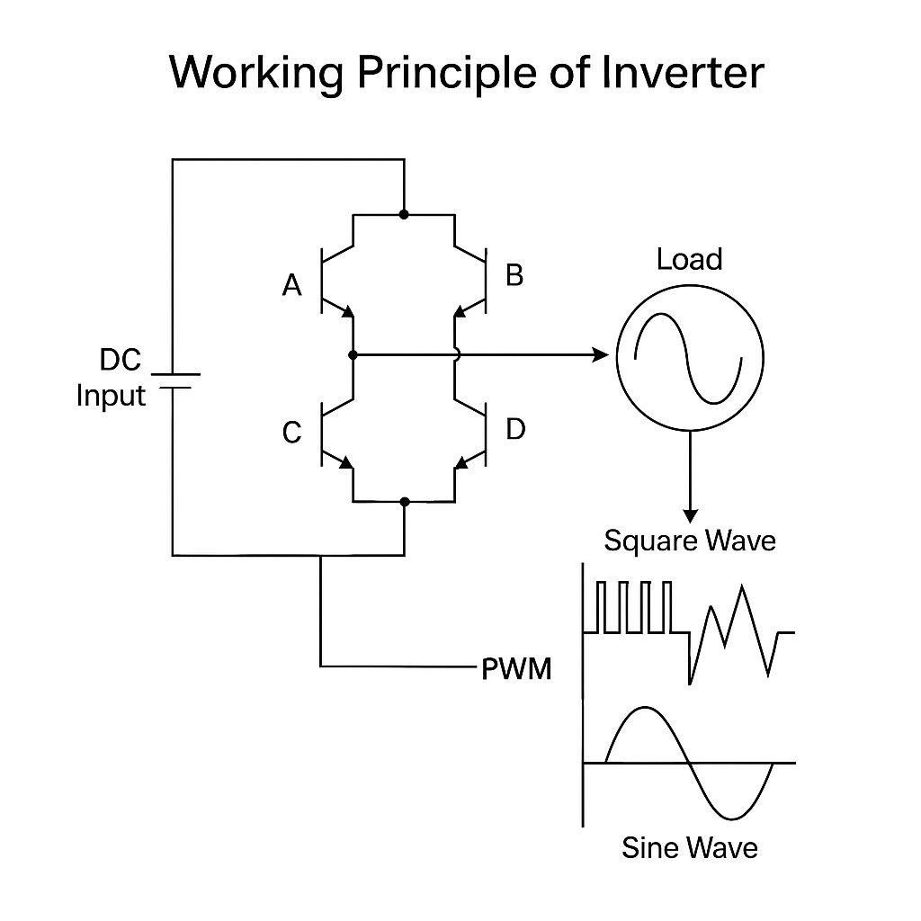 working principle of inverter