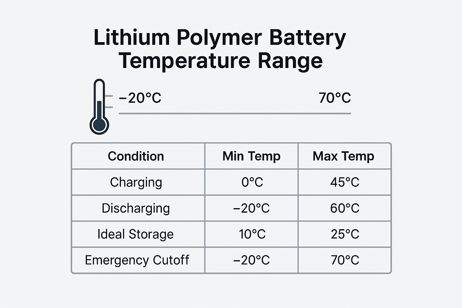 LiPo Battery Temperature Range