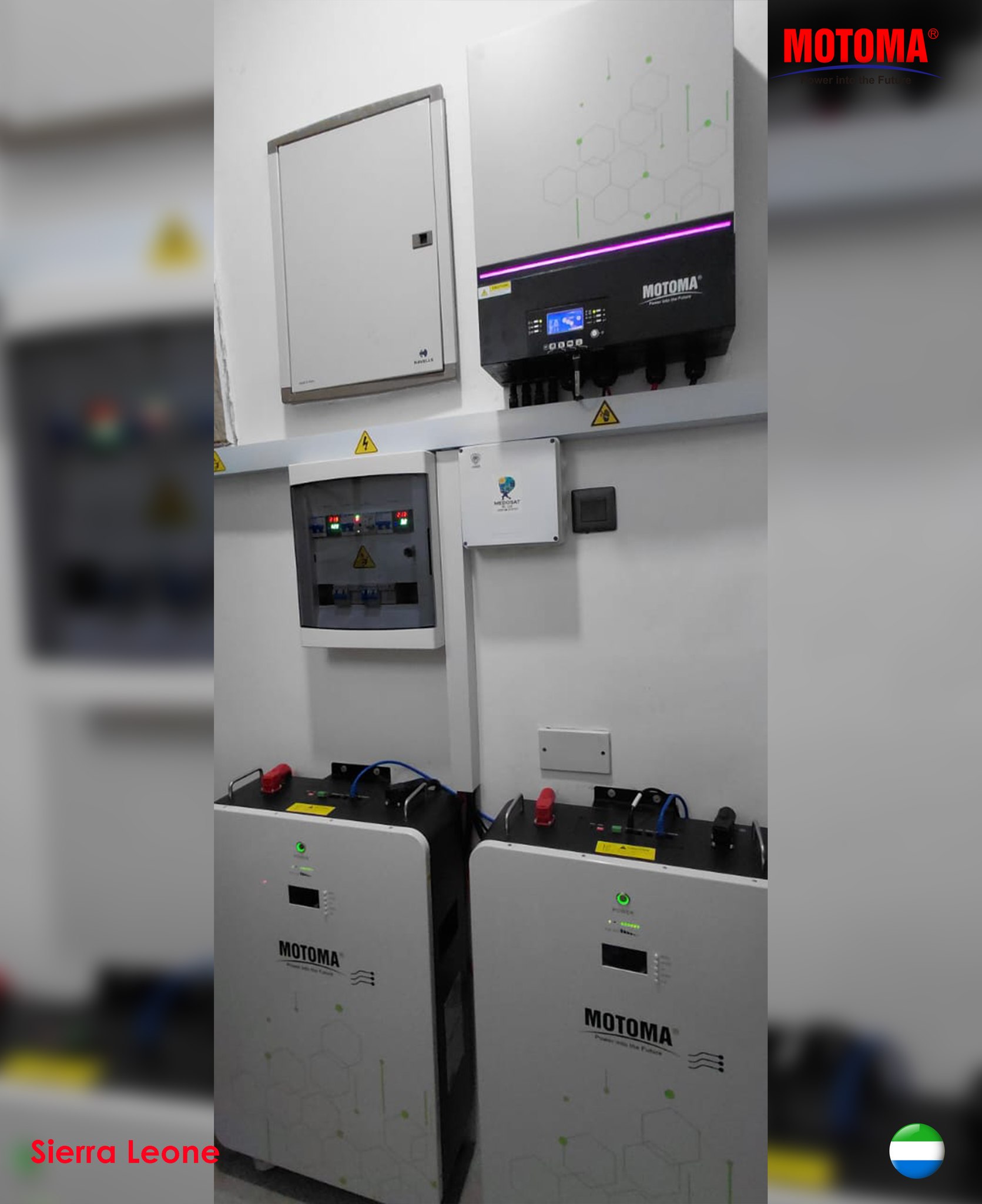 sierra leone solar stroage system project