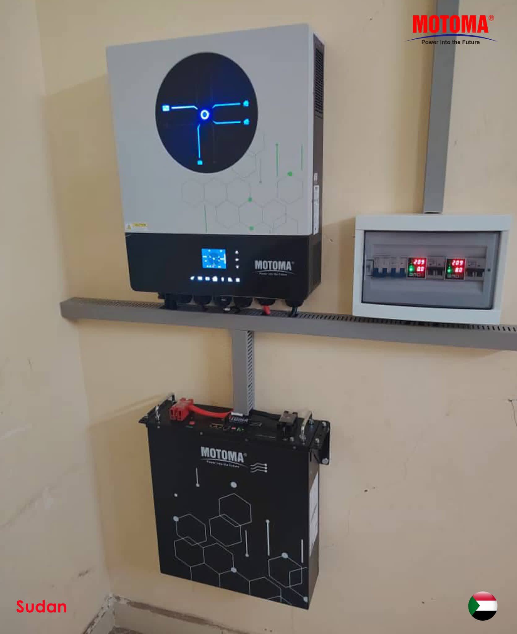 11KW Solar Energy Storage System in Sudan with 5kWh LiFePO4 Battery