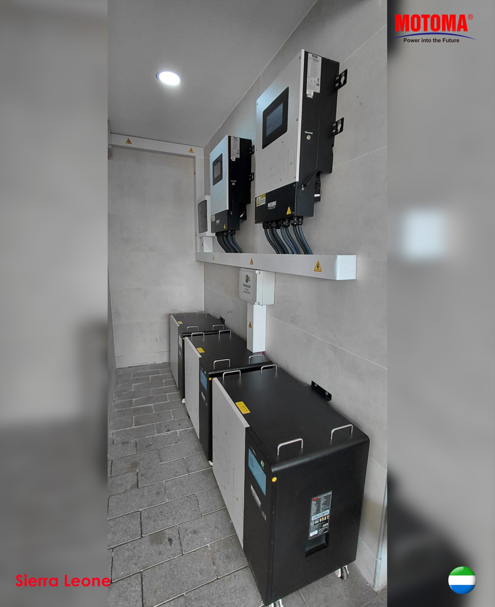 Sierra Leone 20KW Solar Energy Storage Systems Case with 60kWh LiFePO4 Battery